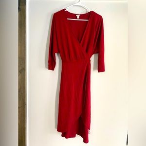 Red Wrap Dress